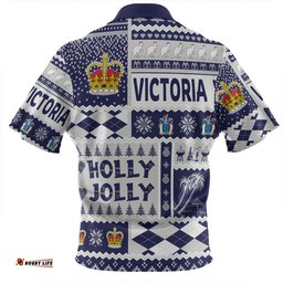 Victoria Christmas Holly Jolly Chrissie Zip Polo Shirt