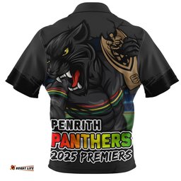 Penrith Panthers Unleash Power In The Ultimate Battle Zip Polo Shirt