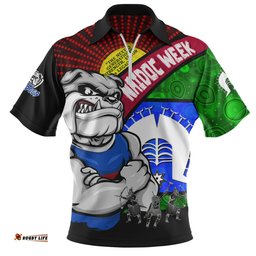 Western Bulldogs NAIDOC Week Pride Edition Zip Polo Shirt