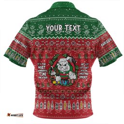 South Sydney Rabbitohs Custom Chrissie Spirit Zip Polo Shirt