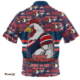 Sydney Roosters Champions Pride Comic Style Zip Polo Shirt