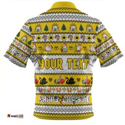 Western Australia Christmas Custom Happy Chrissie Ugly Style Zip Polo Shirt
