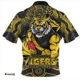 Richmond Blazing Spirit Of Victory Zip Polo Shirt