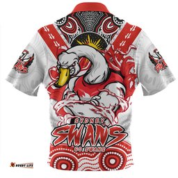 Sydney Swans Ripped Legacy of the Game Zip Polo Shirt