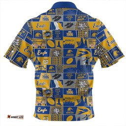 West Coast Eagles Legacy Of The Pride Comic Style Zip Polo Shirt