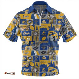 West Coast Eagles Legacy Of The Pride Comic Style Zip Polo Shirt