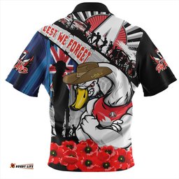 Sydney Swans Anzac Day Honor United In Spirit Zip Polo Shirt