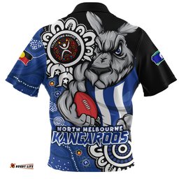 North Melbourne Power Through Generations NAIDOC Edition Zip Polo Shirt