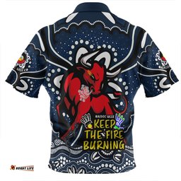 North Queensland Cowboys Aboriginal Inspired Naidoc Week Custom For Die Hard Fan Supporters Zip Polo Shirt