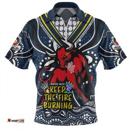 North Queensland Cowboys Aboriginal Inspired Naidoc Week Custom For Die Hard Fan Supporters Zip Polo Shirt