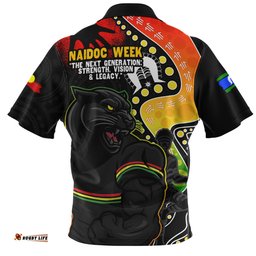 Penrith Panthers NAIDOC Indigenous Warrior Spirit Zip Polo Shirt