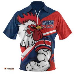 Sydney Roosters Defend The Pride Zip Polo Shirt