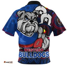 Western Bulldogs NAIDOC Spirit Of Country Zip Polo Shirt