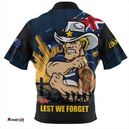 North Queensland Cowboys Fearless ANZAC Defender Zip Polo Shirt