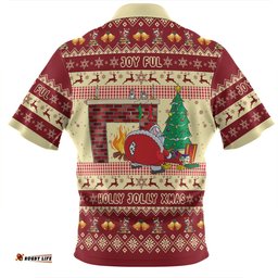 Australia Christmas Custom Smells Like Christmas Zip Polo Shirt