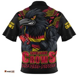 Adelaide Crows Final Clash Battle Edition Zip Polo Shirt