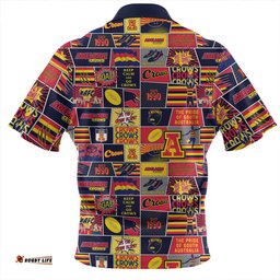 Adelaide Crows Legacy Of The Pride Comic Style Zip Polo Shirt