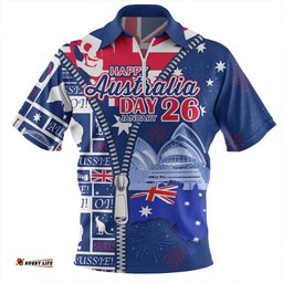 Australia Australia Day Spirit ��� 26th January Special Zip Polo Shirt