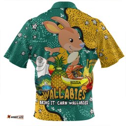Australia Wallabies Custom Australian Big Things Zip Polo Shirt