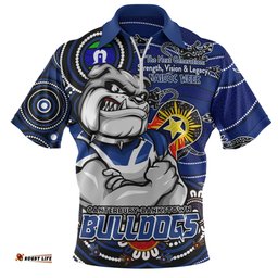 Canterbury Bankstown Bulldogs Spirit Of NAIDOC Series Zip Polo Shirt