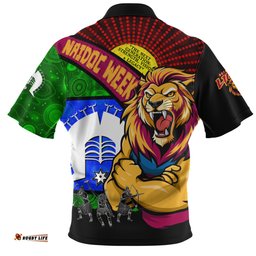 Brisbane Lions NAIDOC Week Pride Edition Zip Polo Shirt