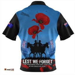 Australia Sailing Into History The ANZAC Spirit Zip Polo Shirt