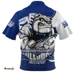 Canterbury Bankstown Bulldogs Battle For Glory Rugby Finals Edition Zip Polo Shirt
