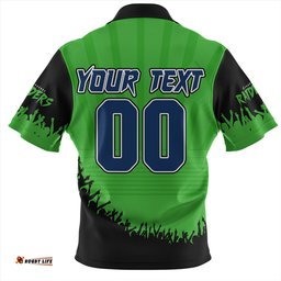 Canberra Raiders Heart Of A Fighter Tough And Fearless Zip Polo Shirt