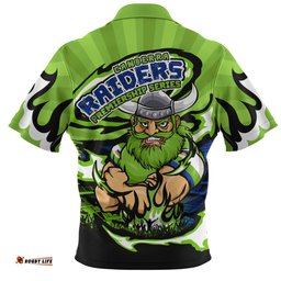 Canberra Raiders Premiership Series Sports Gear Zip Polo Shirt