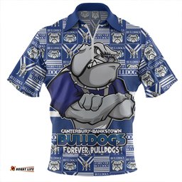 Canterbury Bankstown Bulldogs Champion���s Pride Comic Style Zip Polo Shirt