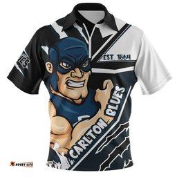 Carlton Battlefield Glory Gear Zip Polo Shirt