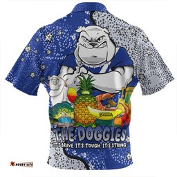 Canterbury Bankstown Bulldogs Custom Australian Big Things Zip Polo Shirt