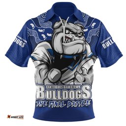 Canterbury Bankstown Bulldogs Final Clash Battle Edition Zip Polo Shirt