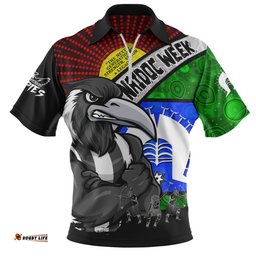 Collingwood NAIDOC Week Pride Edition Zip Polo Shirt