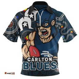 Carlton NAIDOC Spirit Of Country Zip Polo Shirt