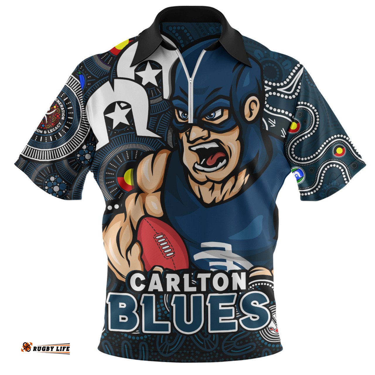 Carlton NAIDOC Spirit Of Country Zip Polo Shirt