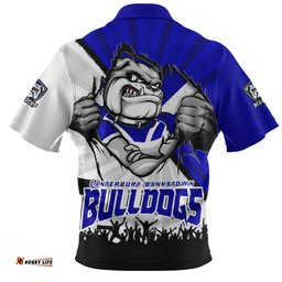Canterbury Bankstown Bulldogs Fearless Soul Series Zip Polo Shirt