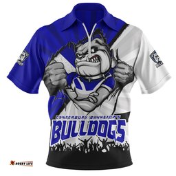 Canterbury Bankstown Bulldogs Fearless Soul Series Zip Polo Shirt