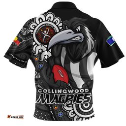 Collingwood Power Through Generations NAIDOC Edition Zip Polo Shirt