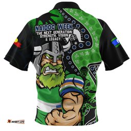 Canberra Raiders NAIDOC Indigenous Warrior Spirit Zip Polo Shirt