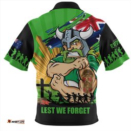 Canberra Raiders Fearless ANZAC Defender Zip Polo Shirt