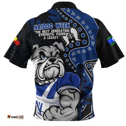 Canterbury Bankstown Bulldogs NAIDOC Indigenous Warrior Spirit Zip Polo Shirt