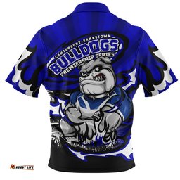 Canterbury Bankstown Bulldogs Premiership Series Sports Gear Zip Polo Shirt