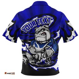 Canterbury Bankstown Bulldogs Premiership Series Sports Gear Zip Polo Shirt