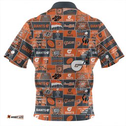 GWS GIANTS Legacy Of The Pride Comic Style Zip Polo Shirt