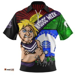 Fremantle NAIDOC Week Pride Edition Zip Polo Shirt