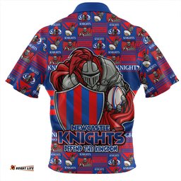 Newcastle Knights Champion���s Pride Comic Style Zip Polo Shirt
