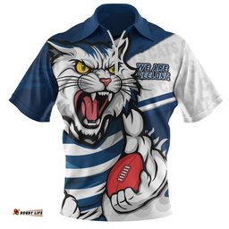 Geelong Cats Defend The Pride Zip Polo Shirt