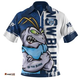 New South Wales Blues Blue Blooded Spirit Blues Legacy Zip Polo Shirt