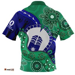 Indigenous Australian Aboriginal Shared Journey Spirit And Country Zip Polo Shirt